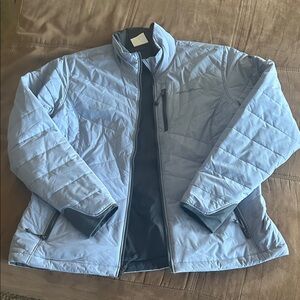 Eddie Bauer Women's Light Blue First Ascent Reversible Jacket